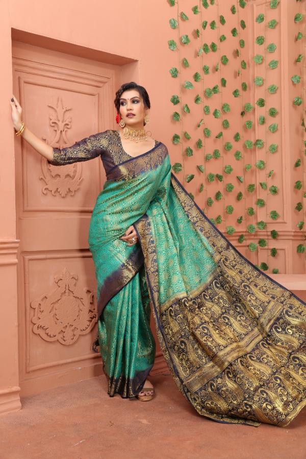 Macazo Bindi 1 Banarasi Soft Silk Designer Saree Collection